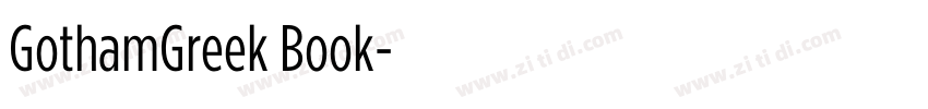 GothamGreek Book字体转换